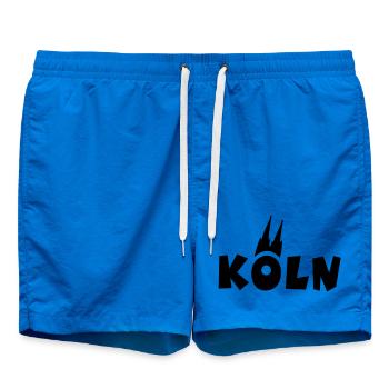 Köln mit Kölner Dom - Badeshorts - Cobalt blue - Vorne