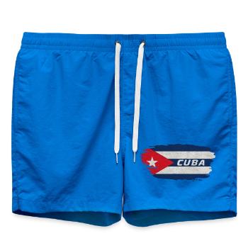 Kuba Flagge / Karibik Havanna Geschenk - Badeshorts - Cobalt blue - Vorne