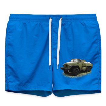 Ural 375 - Camion-citerne - Short de bain - cobalt blue - Devant
