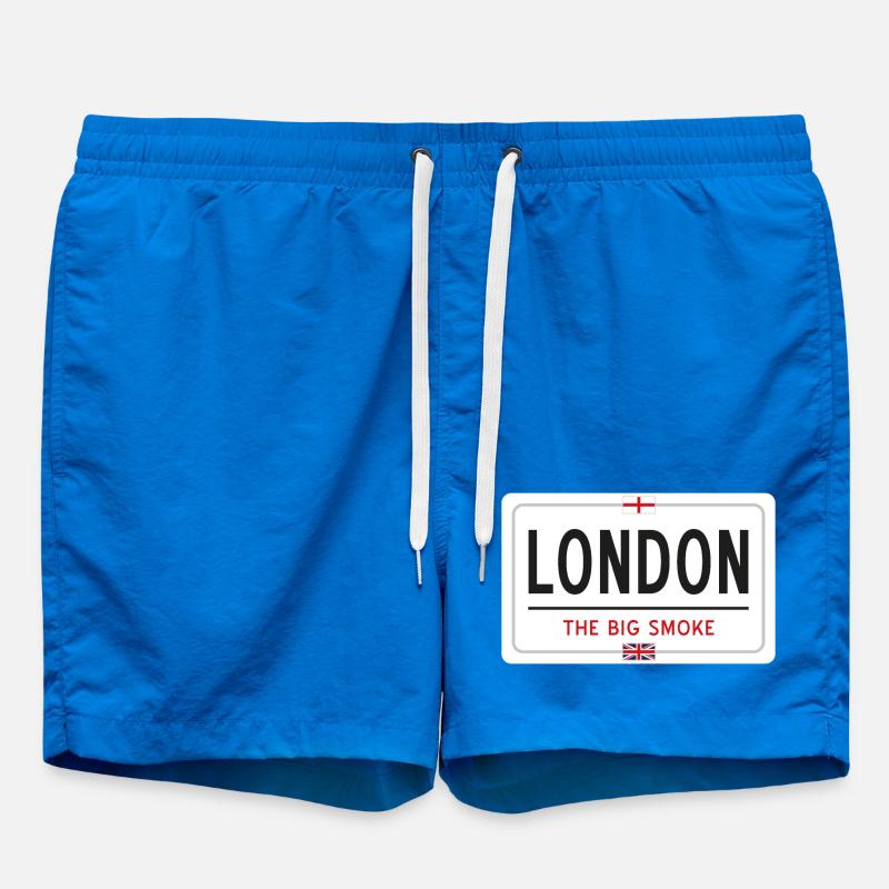 London place name sign - Swim Trunks - cobalt blue