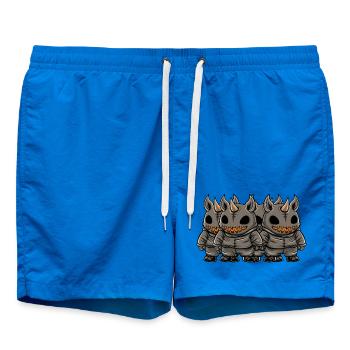 Rhino Halloween Team Comic Funny - Swim Trunks - cobalt blue - Front