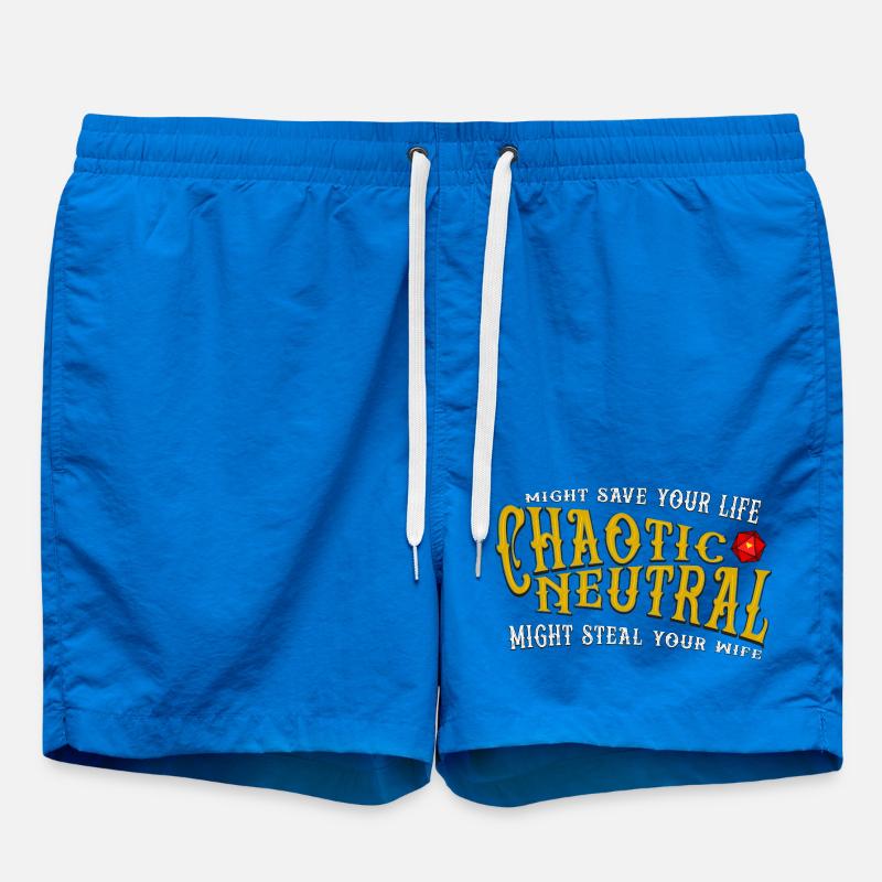 Chaotic Neutral - Swim Trunks - cobalt blue