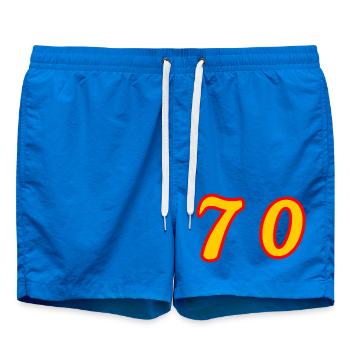 70. 70 ANS. 70e ANNIVERSAIRE. ANNIVERSAIRE 70 ANS. - Short de bain - cobalt blue - Devant