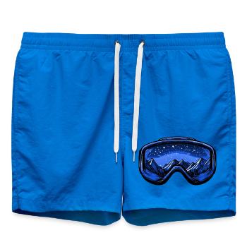 Montagnes de lunettes de ski - Short de bain - cobalt blue - Devant