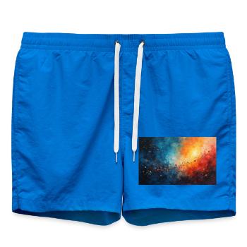 Aube Cosmic Abstract Splash - Short de bain - cobalt blue - Devant