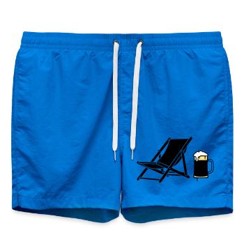 Silhouette de la chaise longue et de la chope de bière - Short de bain - cobalt blue - Devant