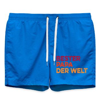 Bester Papa der Welt Vatertag lustig - Badeshorts - Cobalt blue - Vorne