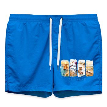 Algarve Portugal Urlaub – Strand & Felsen Motiv - Badeshorts - Cobalt blue - Vorne