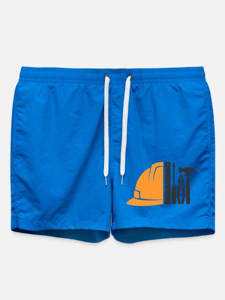 Tool & Construction Helmet – Craftsman Logo - Swim Trunks - cobalt blue
