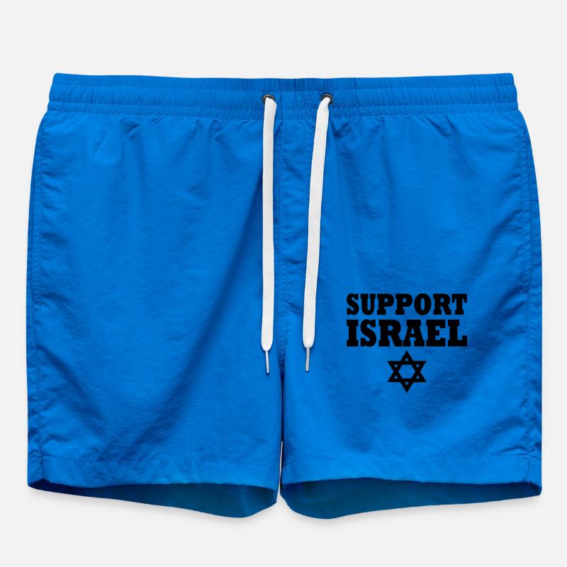Support israel - Short de bain - cobalt blue