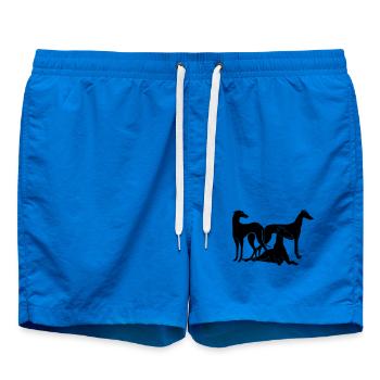 Gruppe Galgos / Greyhounds - Badeshorts - Cobalt blue - Vorne - AI Model Male 185 light (185cm)