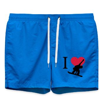 J'aime Snowboarding - Short de bain - cobalt blue - Devant