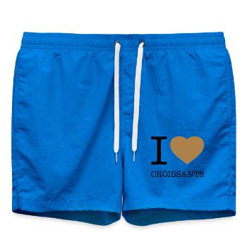 J’ADORE LES CROISSANTS France Brötchen - Short de bain - cobalt blue - Devant - AI Model Male 185 light (185cm)
