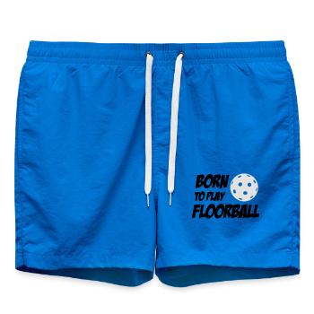 Born To Play Floorball - Short de bain - cobalt blue - Devant - AI Model Male 185 light (185cm)