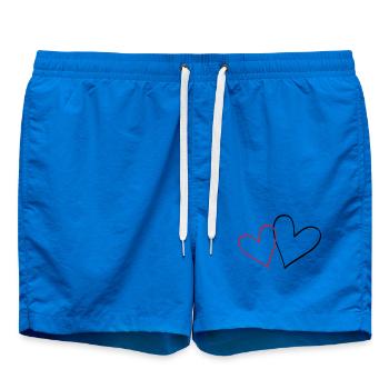 Herzen Herz Geschenkidee Partnerlook - Badeshorts - Cobalt blue - Vorne - AI Model Male 185 light (185cm)