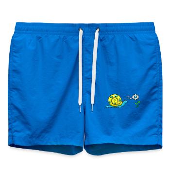 Vis avec fleur - Short de bain - cobalt blue - Devant - AI Model Male 185 light (185cm)