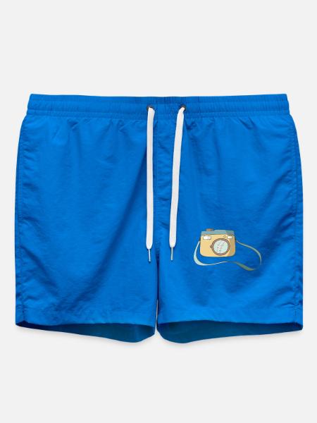 camera - Swim Trunks - cobalt blue