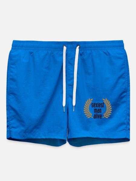 sexiest man alive - Swim Trunks - cobalt blue