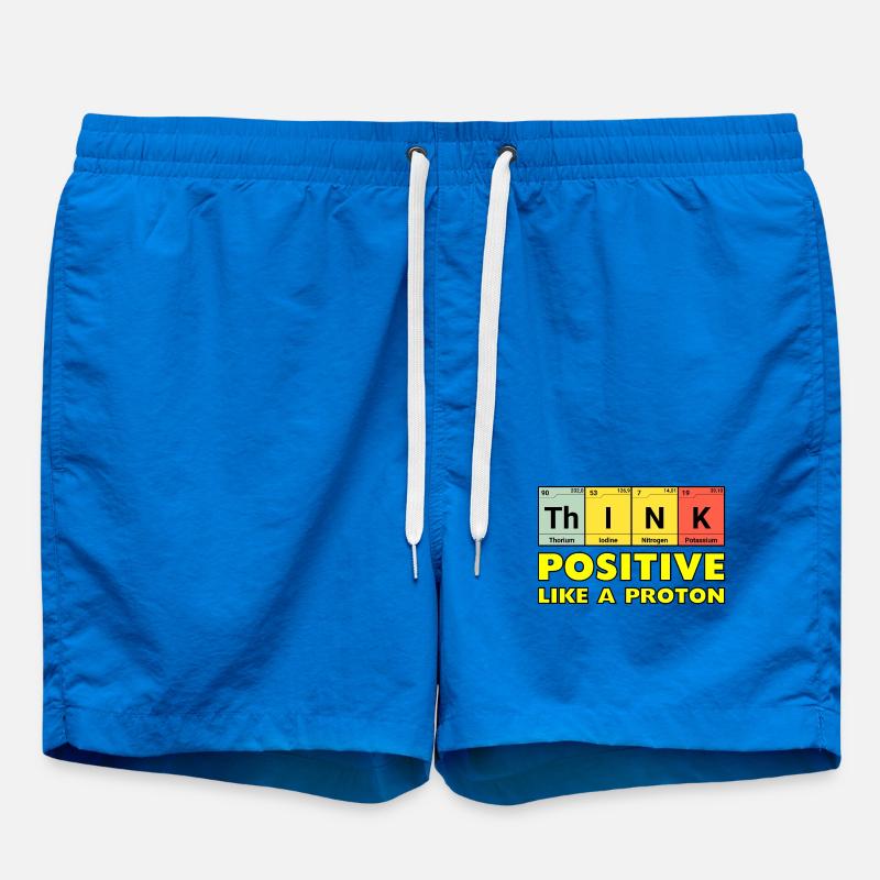 Think positively, like a proton - Swim Trunks - cobalt blue