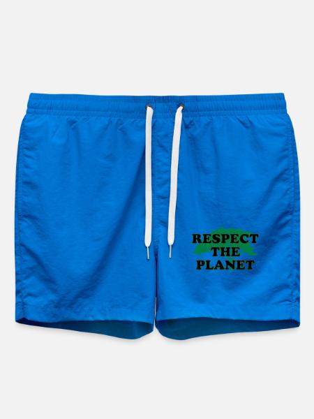 Respect the Planet - Swim Trunks - cobalt blue