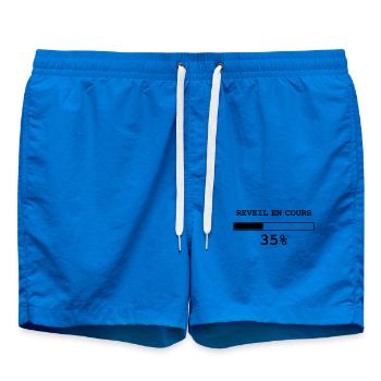 Réveil en cours - Short de bain - cobalt blue - Devant - AI Model Male 185 light (185cm)