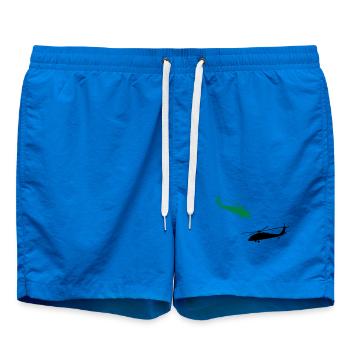 hélicoptère - Short de bain - cobalt blue - Devant - AI Model Male 185 light (185cm)