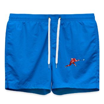 Eishockey - Badeshorts - Cobalt blue - Vorne - AI Model Male 185 light (185cm)