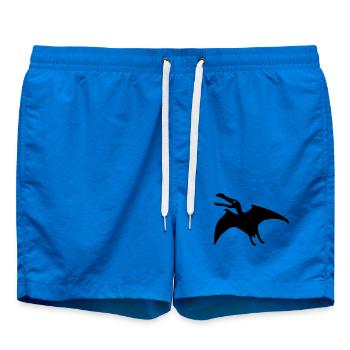 flugsaurier dinosaurier fliegen - Badeshorts - Cobalt blue - Vorne - AI Model Male 185 light (185cm)