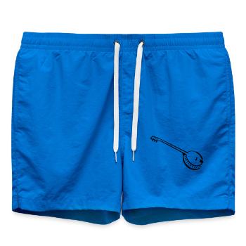 banjo musik musiker - Badeshorts - Cobalt blue - Vorne - AI Model Male 185 light (185cm)