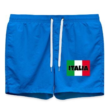 Italia - Flagge von Italien - Badeshorts - Cobalt blue - Vorne - AI Model Male 185 light (185cm)