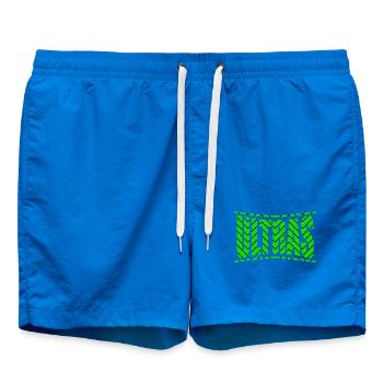 Ultras-Fußballfant-shirt Entwurfsgeschenkidee - Badeshorts - Cobalt blue - Vorne - AI Model Male 185 light (185cm)
