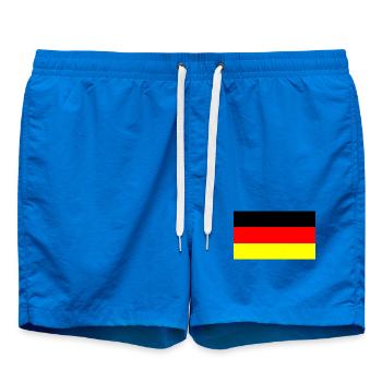 Allemagne couleurs noir rouge or - Short de bain - cobalt blue - Devant - AI Model Male 185 light (185cm)