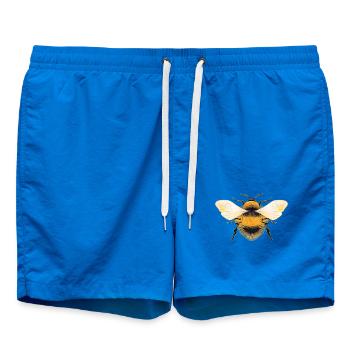 bourdon stylisé aux ailes irisées - Short de bain - cobalt blue - Devant - AI Model Male 185 light (185cm)