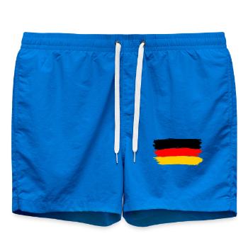 Drapeau de l’Allemagne ✅ Drapeau de l’Allemagne ✔ - Short de bain - cobalt blue - Devant - AI Model Male 185 light (185cm)