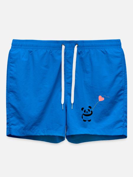 panda coeur mignon ballon ours gros gros kusch - Short de bain - cobalt blue