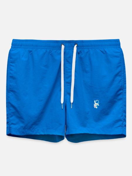 Astronaut hanging on moon - Swim Trunks - cobalt blue