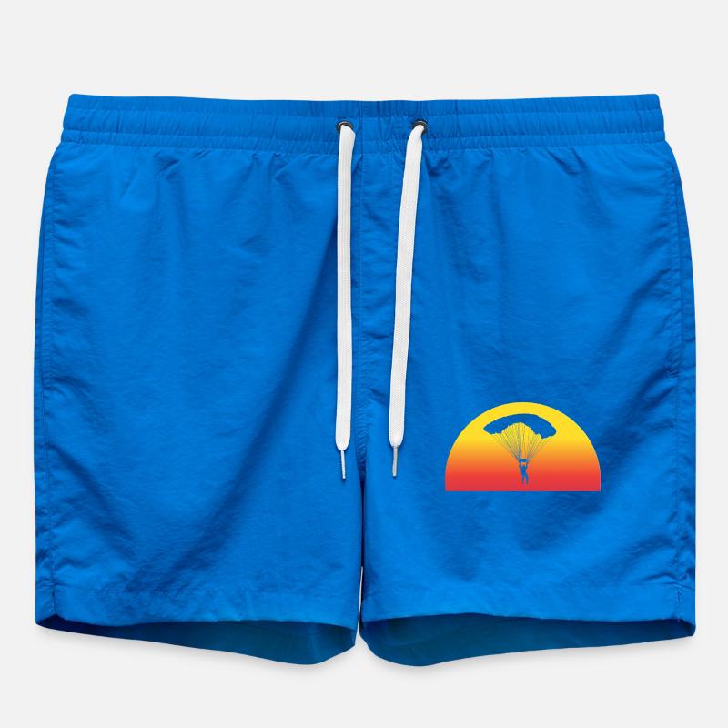 Adventurous Skydive Sunset - Swim Trunks - cobalt blue