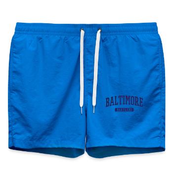 Baltimore Maryland Vintage Arc Print - Badeshorts - Cobalt blue - Vorne - AI Model Male 185 light (185cm)