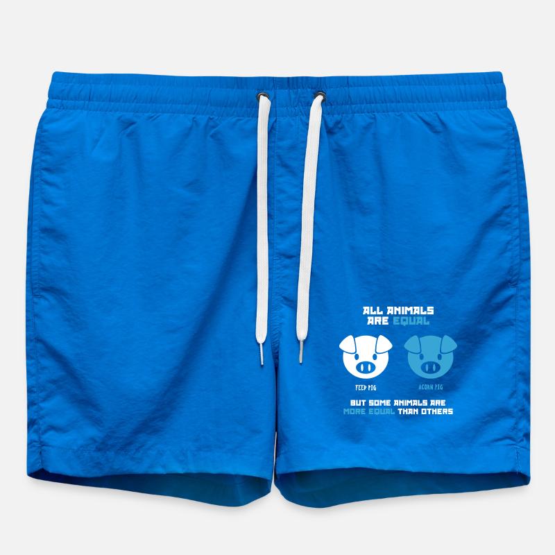 Futterschwein, Eichelschwein (dunkel) - Badeshorts - Cobalt blue
