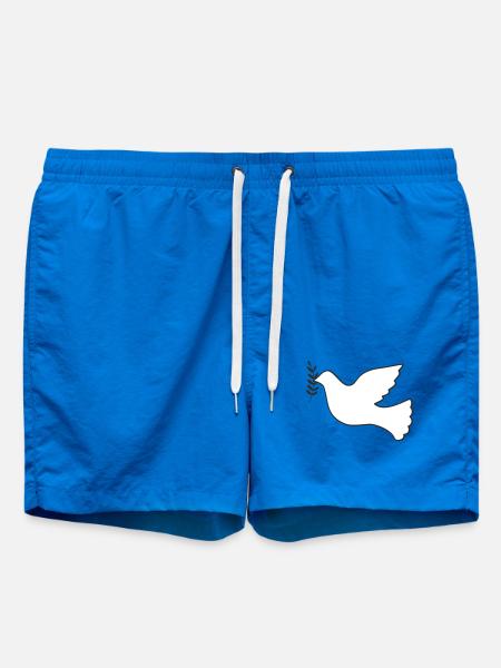 Friedenstaube mit Zweig - Badeshorts - Cobalt blue