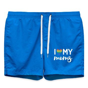 Ich liebe meine Mütter - Badeshorts - Cobalt blue - Vorne - AI Model Male 185 light (185cm)