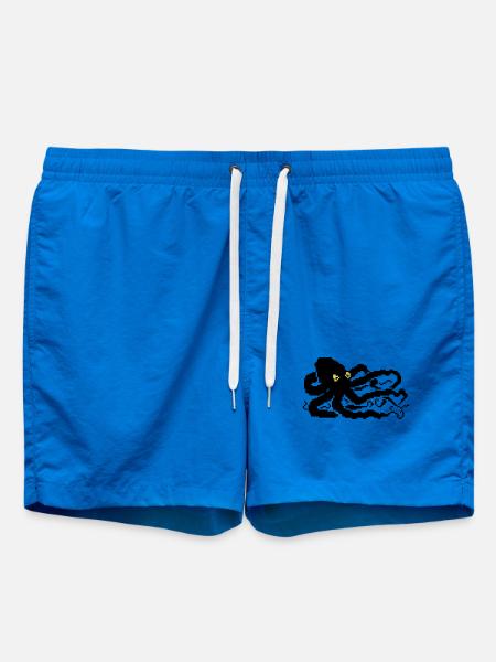 8bit pixel octopus - Swim Trunks - cobalt blue