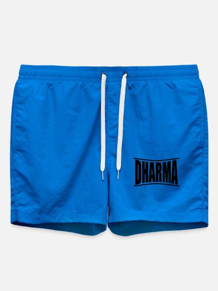 t-shirt Dharma t-shirt gift idea - Swim Trunks - cobalt blue