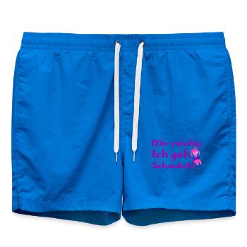 Mir reicht's, ich geh schaukeln - Badeshorts - Cobalt blue - Vorne - AI Model Male 185 light (185cm)