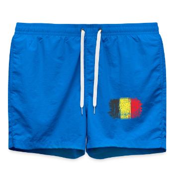 Pinselstrich Belgische Flagge - Badeshorts - Cobalt blue - Vorne - AI Model Male 185 light (185cm)