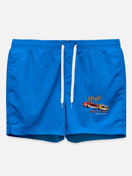 NAS CAR Cup Series Rennmotif - Badeshorts - Cobalt blue