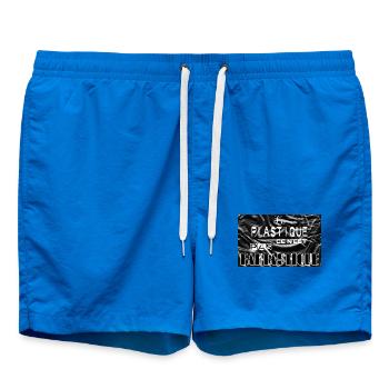 Le plastique ce n'est pas fantastique - Short de bain - cobalt blue - Devant - AI Model Male 185 light (185cm)