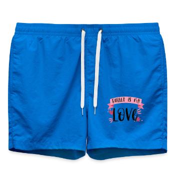 Ballett Ballerina Balletttänzerin Liebe Geschenk - Badeshorts - Cobalt blue - Vorne - AI Model Male 185 light (185cm)