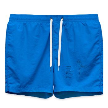 Kaffeekarte - Badeshorts - Cobalt blue - Vorne - AI Model Male 185 light (185cm)