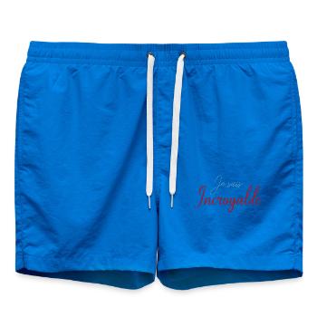 Je suis Incroyable Script Rouge - Short de bain - cobalt blue - Devant - AI Model Male 185 light (185cm)